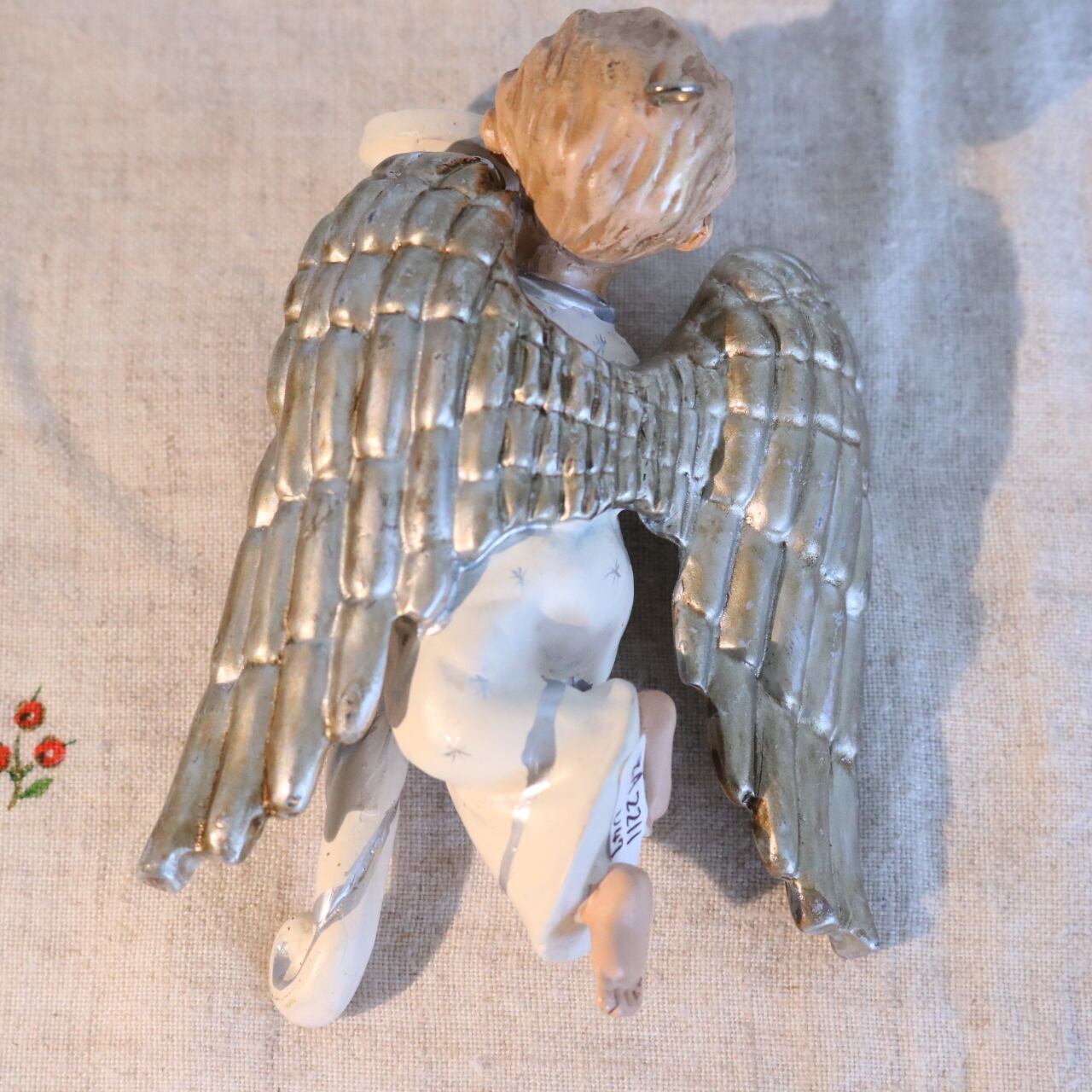 ZA2211-U47】天使の像 陶器製 ブロンドの天使 エンジェル オーナメント