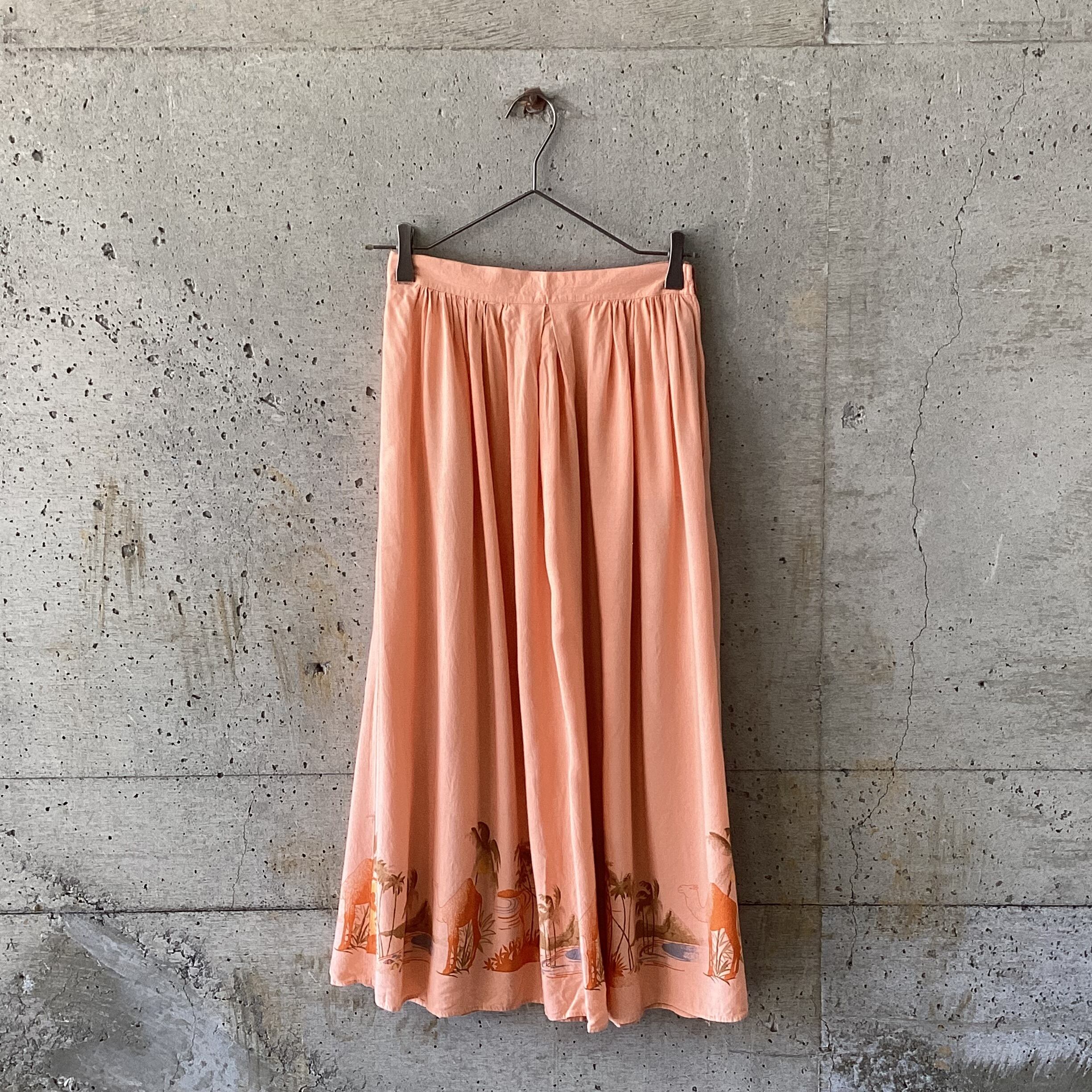 pink camel skirt