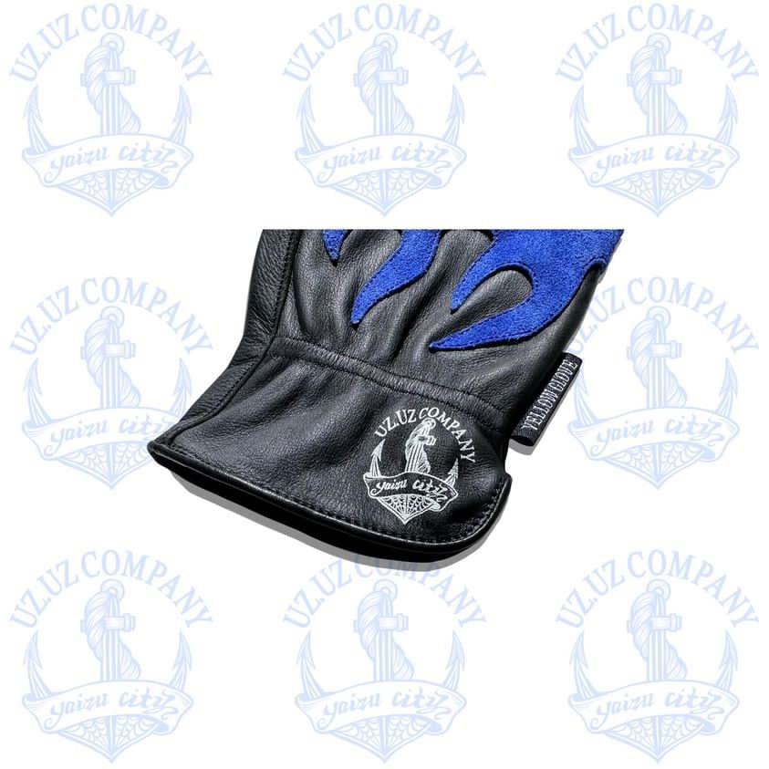 YELLOW GLOVE × UZ.UZ COMPANY / FIRE GLOVE BLACK / BLUE | UZ.UZ COMPANY