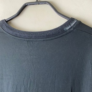 DOLCE&GABBANA black V-neck tee