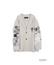 パッチ&レースコットンジャケット (IVORY) CQ-48013