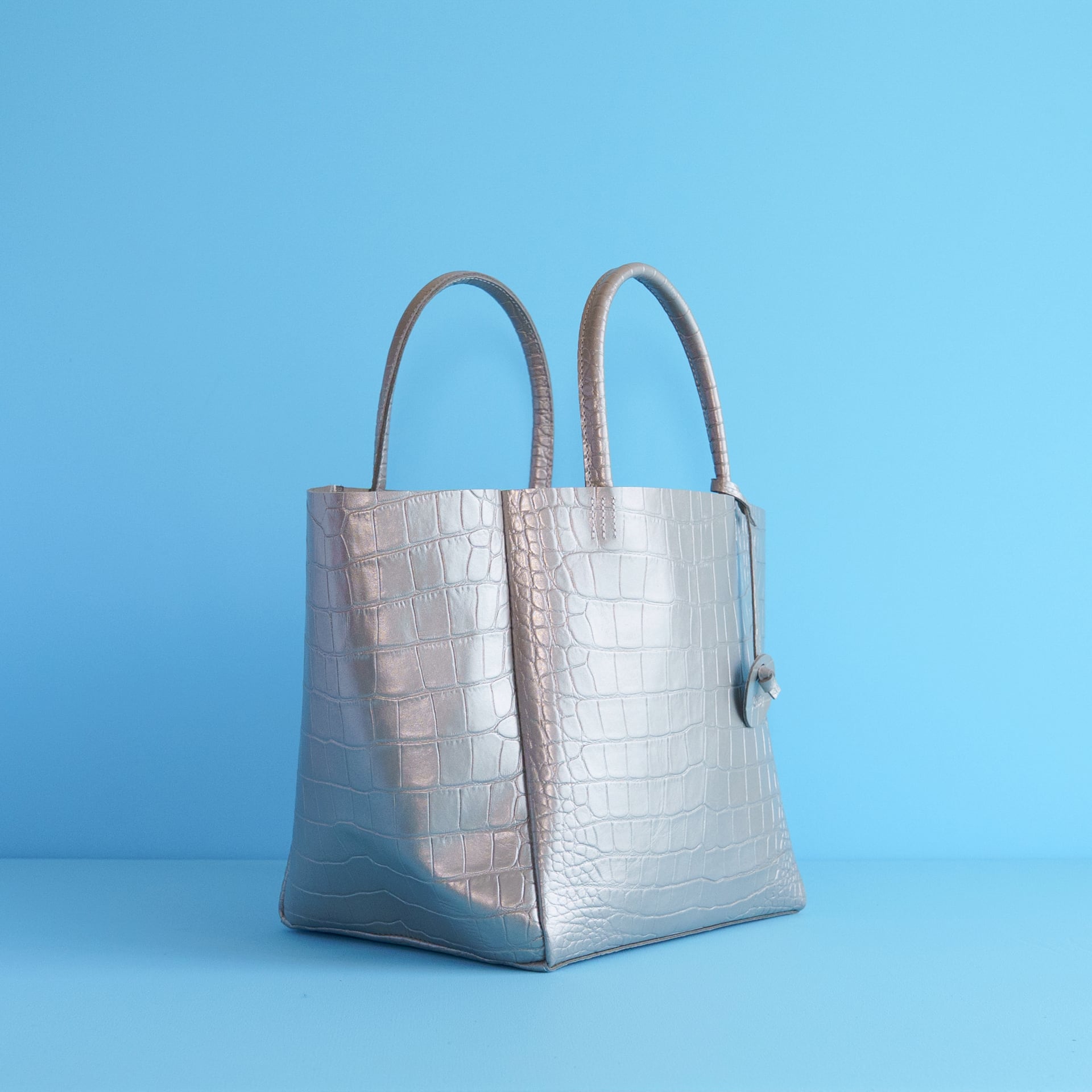 kotty トートバッグ ML クロコ型押しレザー | kotty