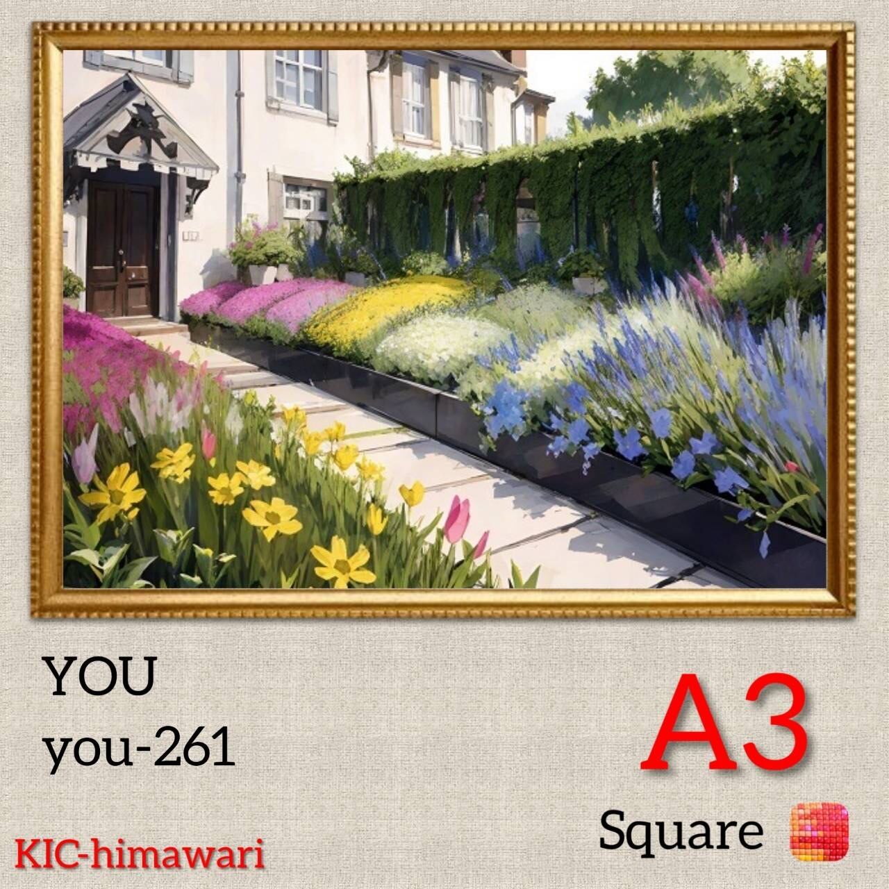 A3サイズ 四角ビーズ【you-261】ダイヤモンドアート