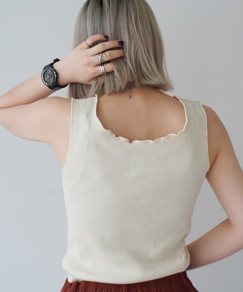FRUIT OF THE LOOM(フルーツオブザルーム) メロウ リブ インナー タンクトップ ベージュ 14731500-74