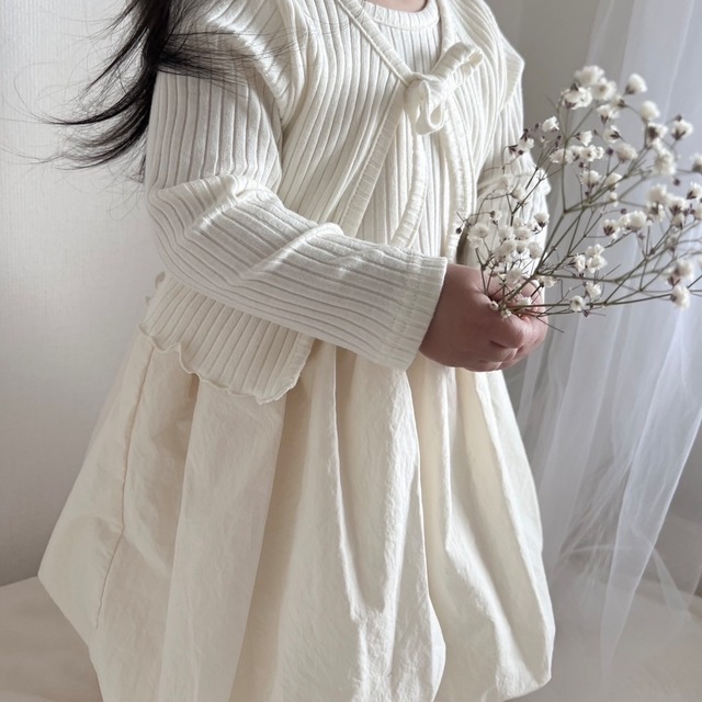即納 mac bebe．cardigan set［70-85］