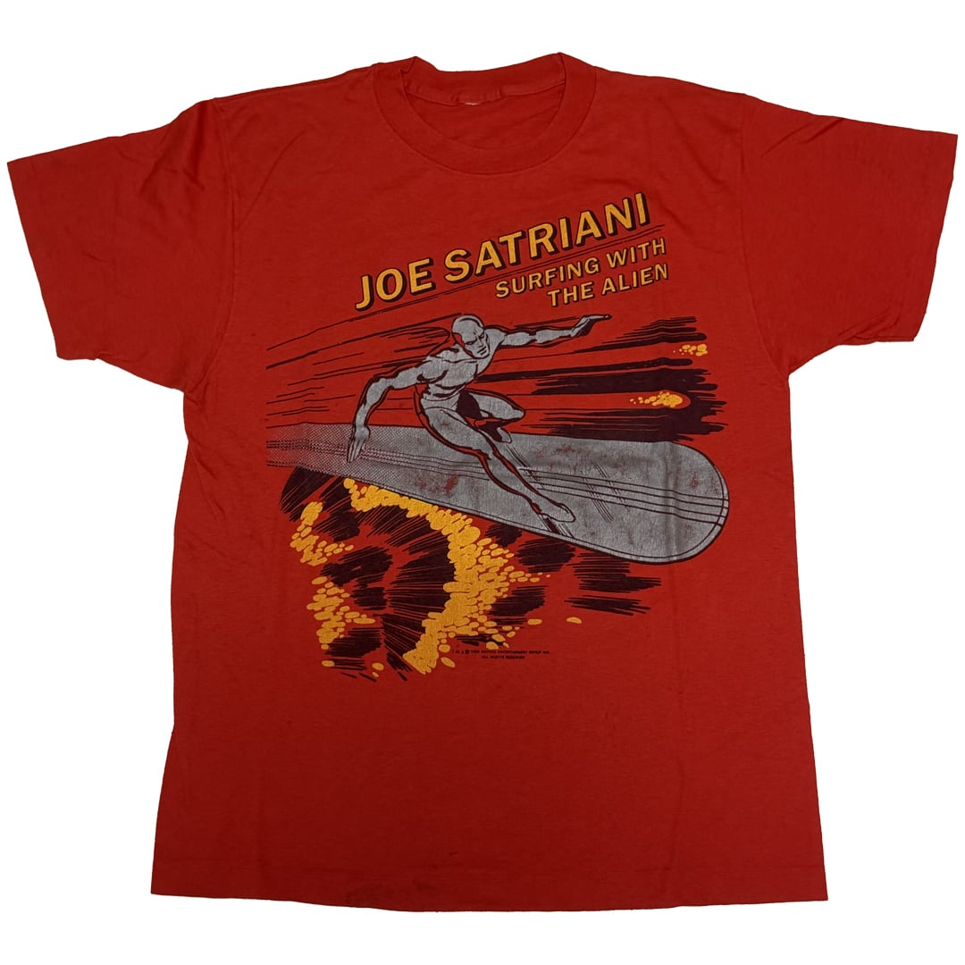 ジョーサトリアーニ　Tシャツ　サーフィンウィズジエイリアン JOE SATRIANI Vintage T-shirt Surfing with the Alien | KuwaKuwaT-shirts