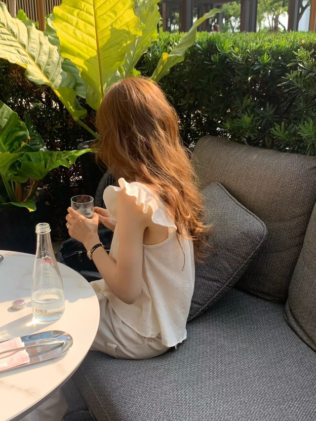(OUNCE)  annie frill  blouse / 2color
