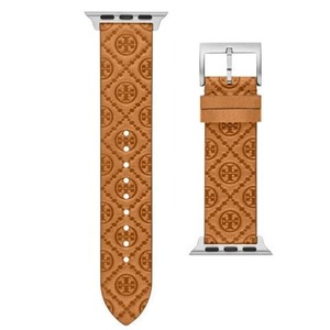 【在庫処分】[トリーバーチ] アップルウォッチ 替えバンド レザー ブラウン 38mm/40mm/41mm対応 applewatch スマートウォッチ 時計 専用 ストラップ バンド 交換 ベルト TBS0084 [並行輸入品]