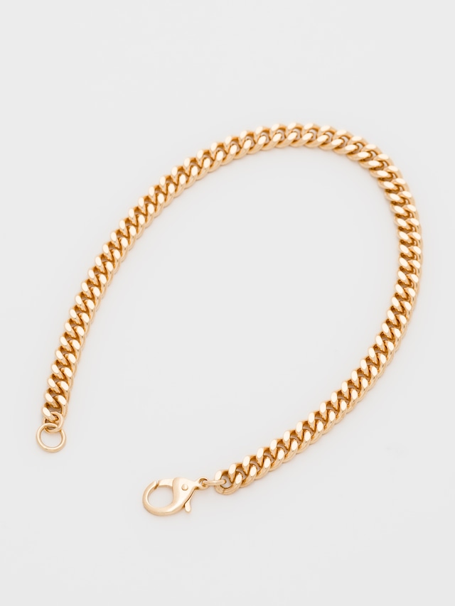 18k Gold Flat Chain Bracelet