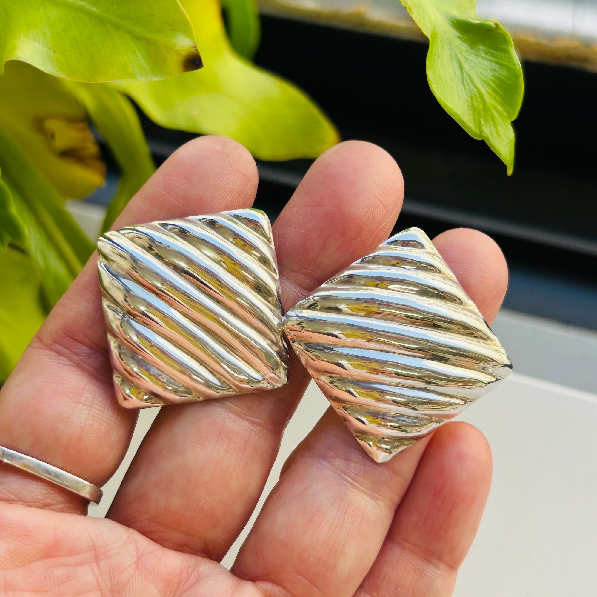 シルバー925 シマシマピアス | Milo Antiques & Vintage