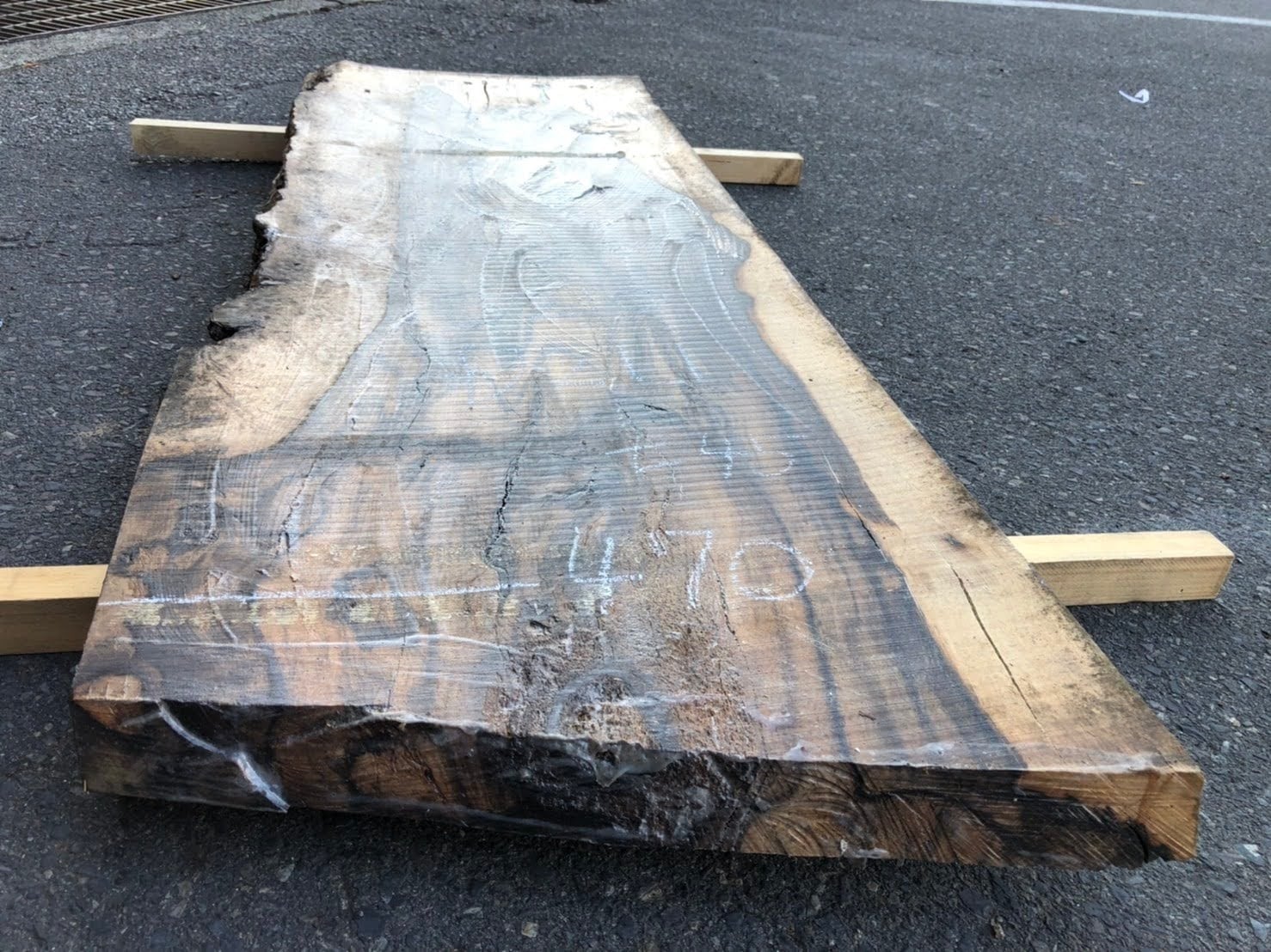 黒柿_1280×430-470×45_Web限定_オーダー用原板 T1057 | 千年家具 - 一