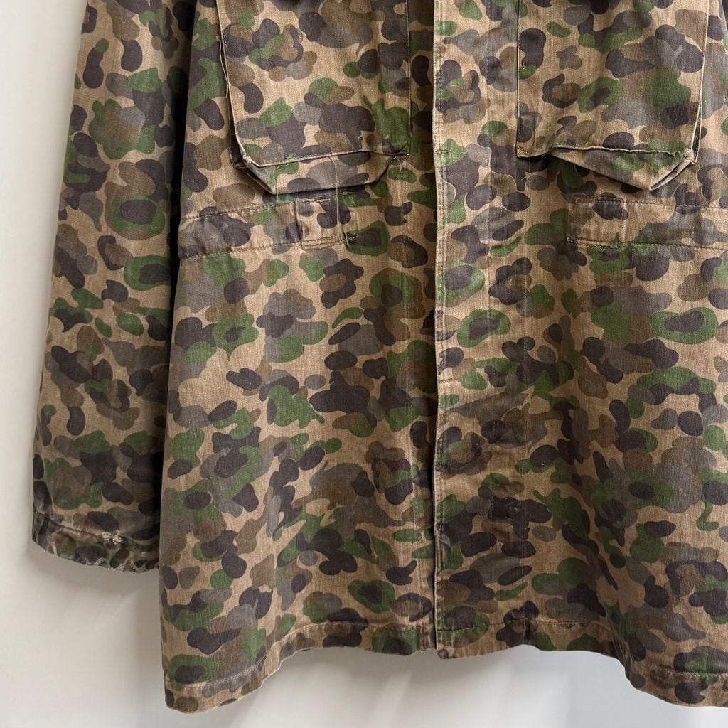 ミリタリージャケット ピードットカモ フィールドパーカー エポレット