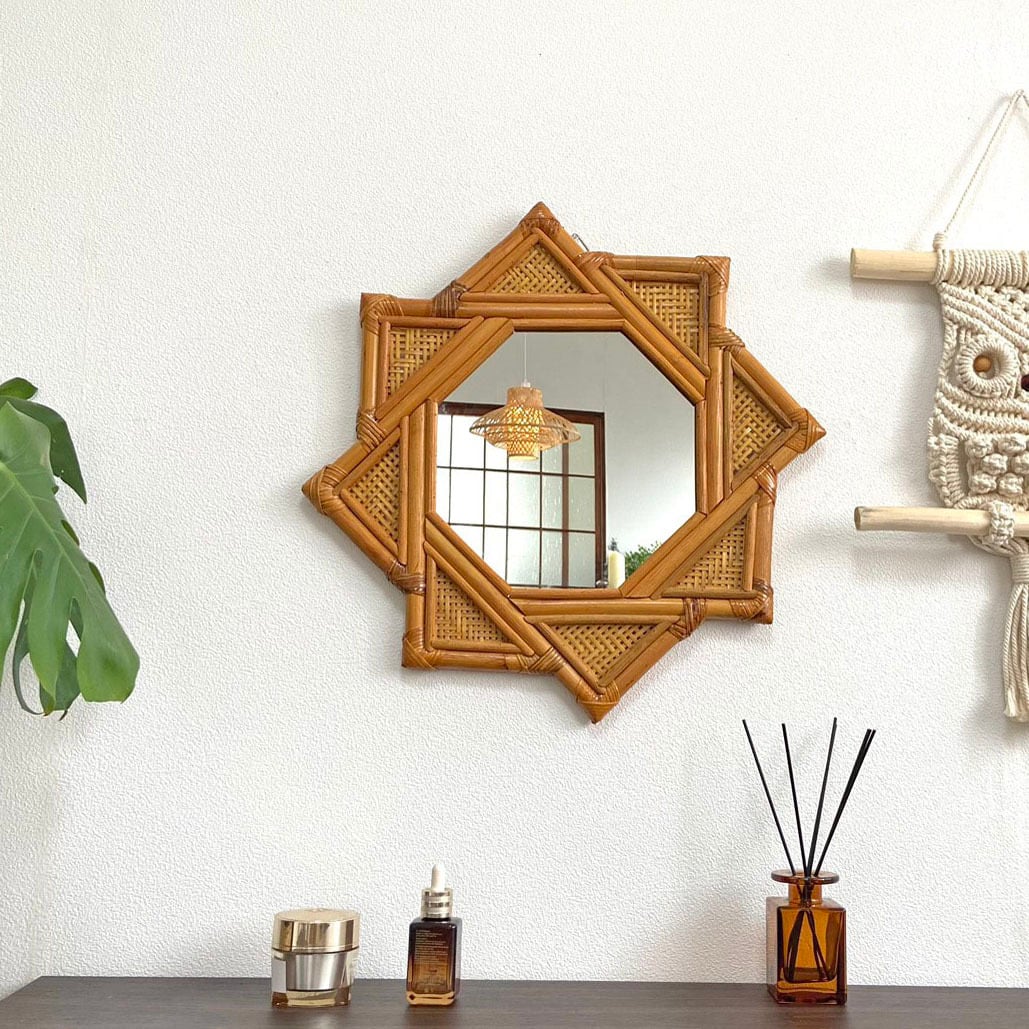 ラタン ミラー 壁掛け（RTA-796） | Naturalsoul
