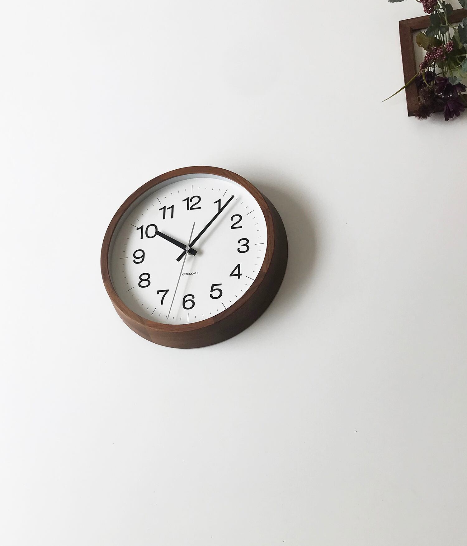 KATOMOKU muku clock 16 ウォールナット km-113WA 掛け時計 | 加藤木工
