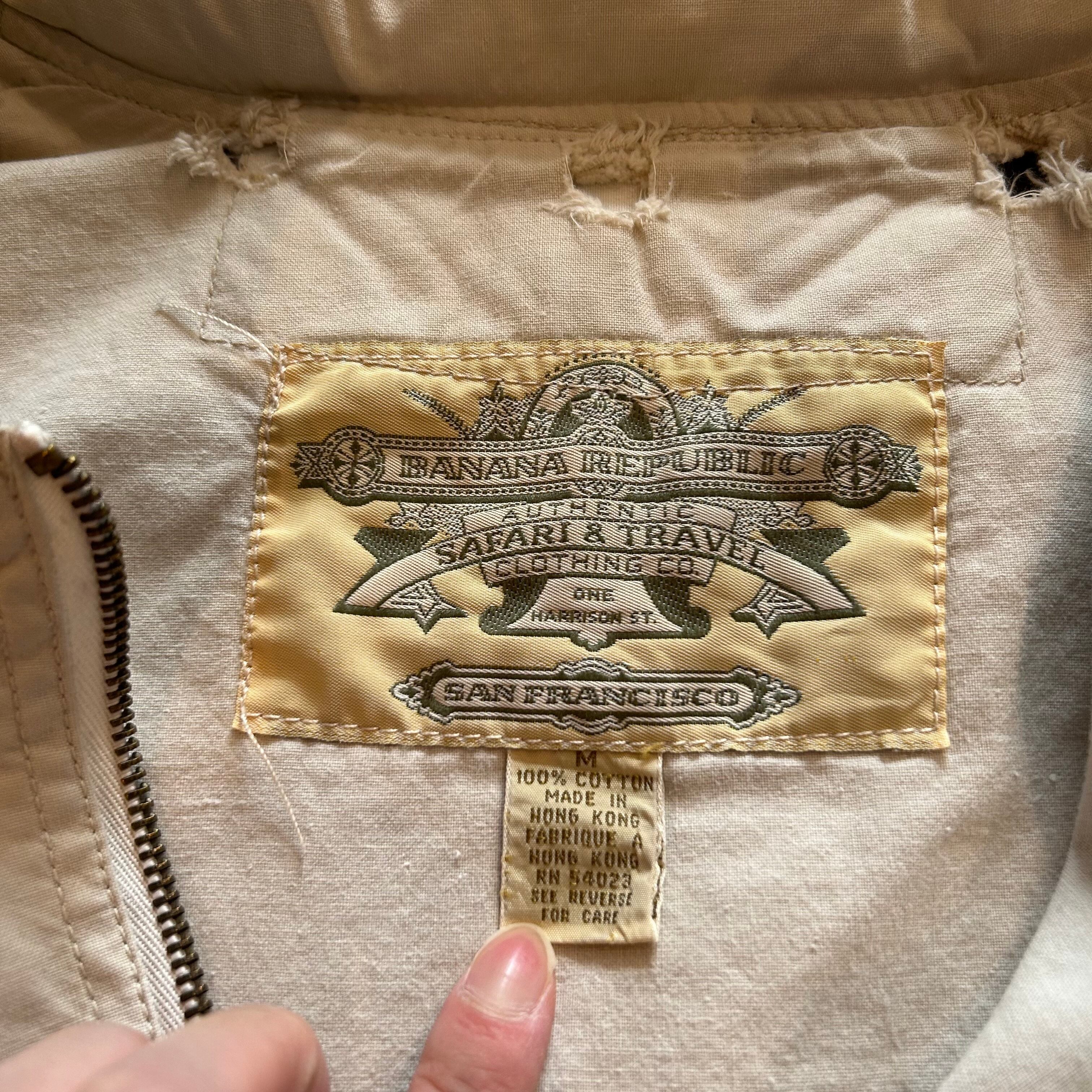 80s〜90s Banana Republic SAFARI＆TRAVEL hunting vest【高円寺店