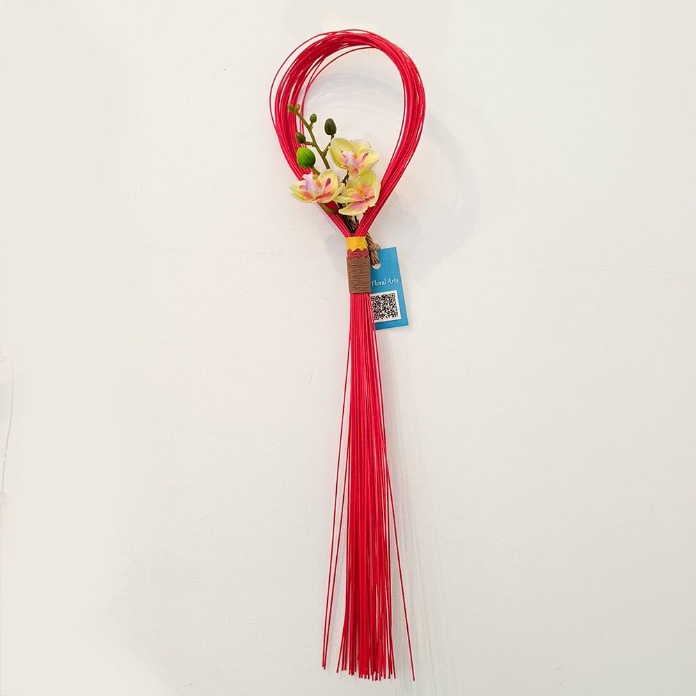 アートフラワーギフト!『お正月飾り』紅水引&蘭