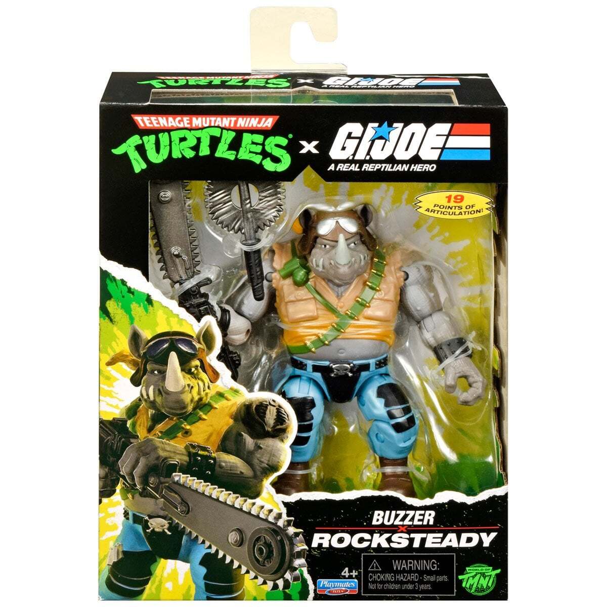 Playmates Teenage Mutant Ninja Turtles x G.I. Joe Bebop x Ripper