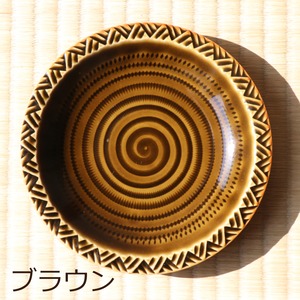 波佐見焼 一真窯 15cmウェーブ皿 4色セット｜シンプルでかわいい中皿・ギフトにも最適