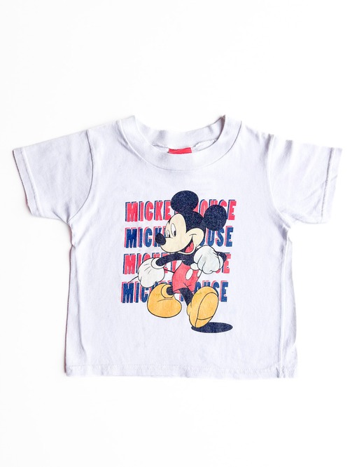 【100cm】VINTAGE 90's ミッキー Tシャツ【10367】※