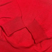 カシミヤ混 nano universe ナノユニバース ハイゲージ ニットセーター サイズ S /レッド/男女でも