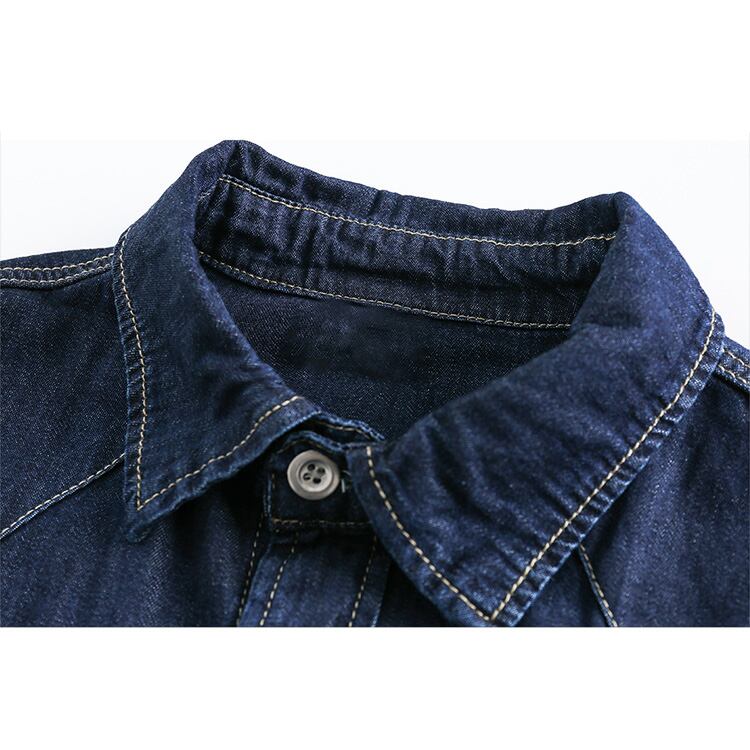 ★DENIM LAPEL SHIRT JACKET　　　A0630