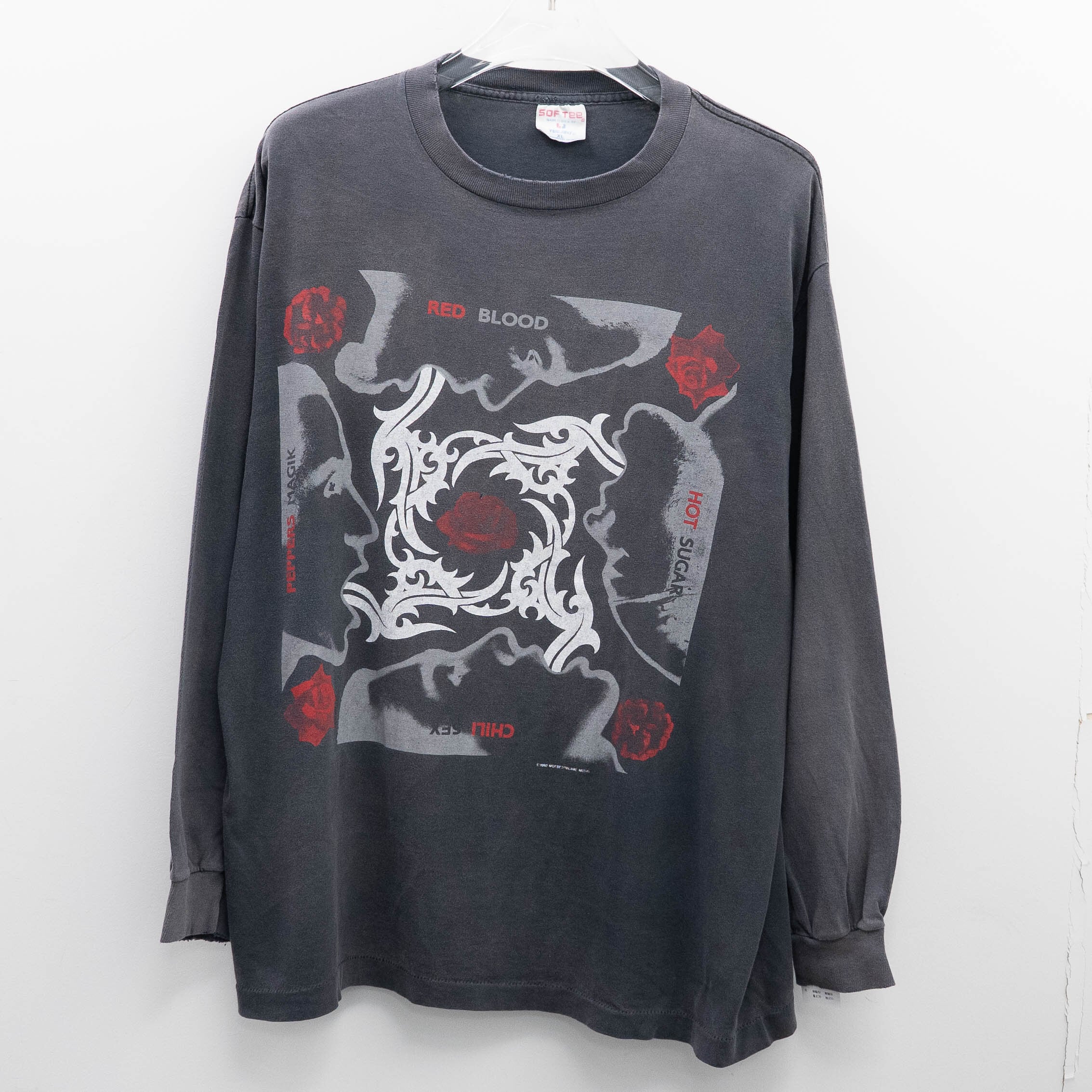 Red Hot Chili Peppers " Blood Sigar Sex Magik L/S Fade " Sof Tee XL 【A9-109】