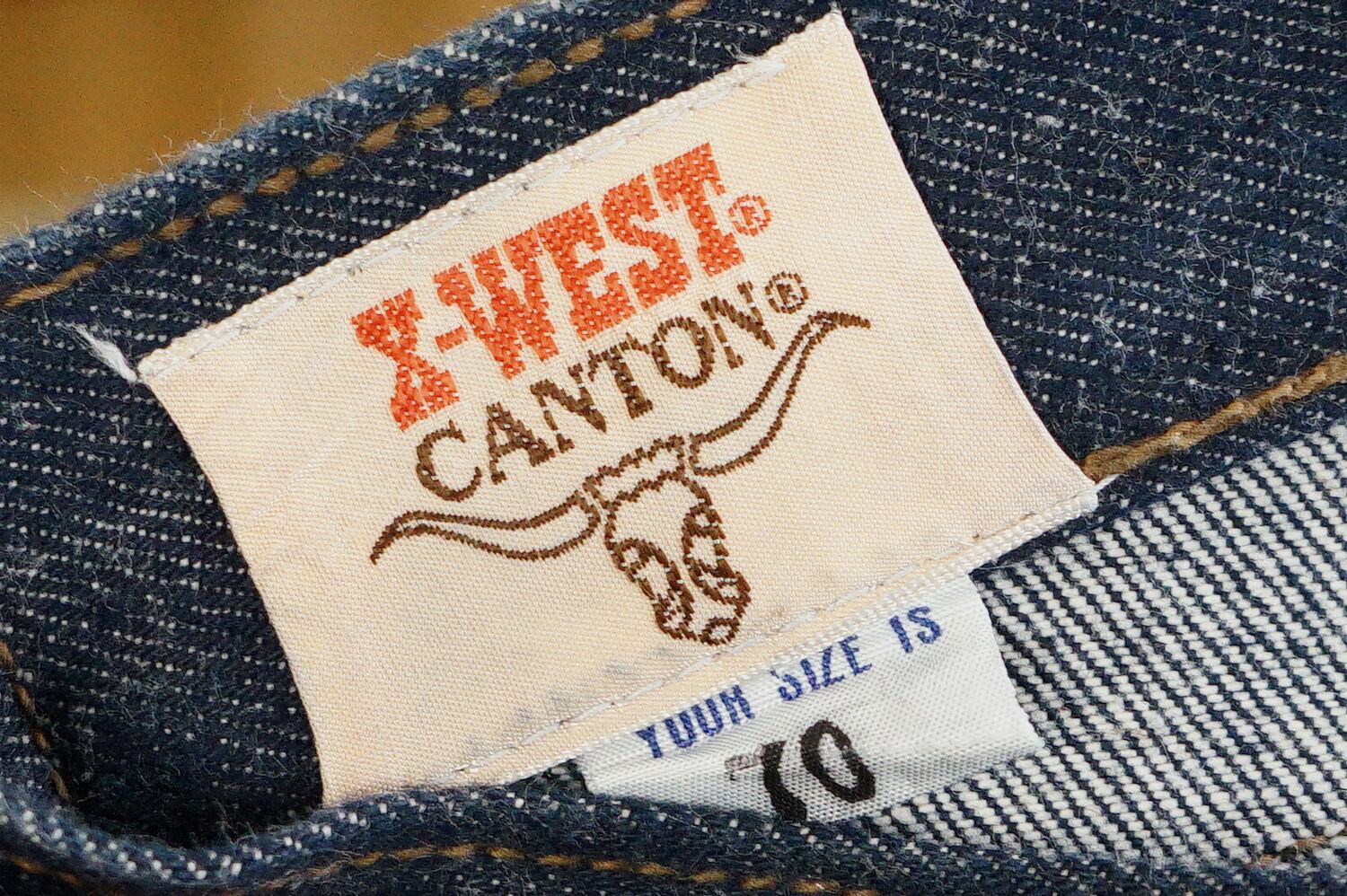 ノンウォッシュ　x-west canton ベルボトム