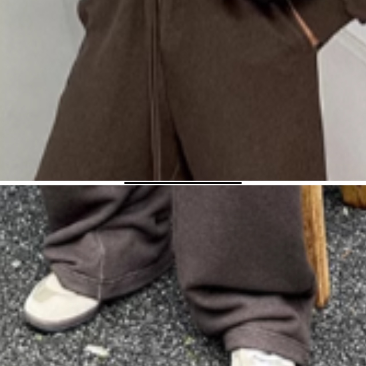 コーヒーカラースウェットパンツ（別売りでセットアップのトップスあり）　0858