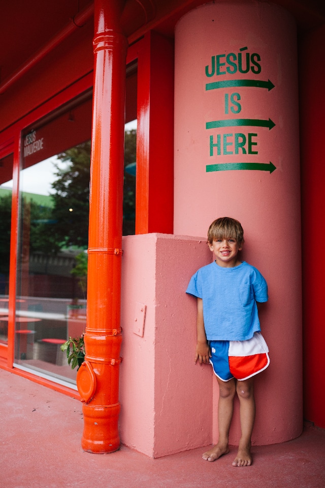 【23SS 】maed for mini( メイドフォーミニ )loose fitted swimshorts　Blue,white&red　水着　スイムパンツ