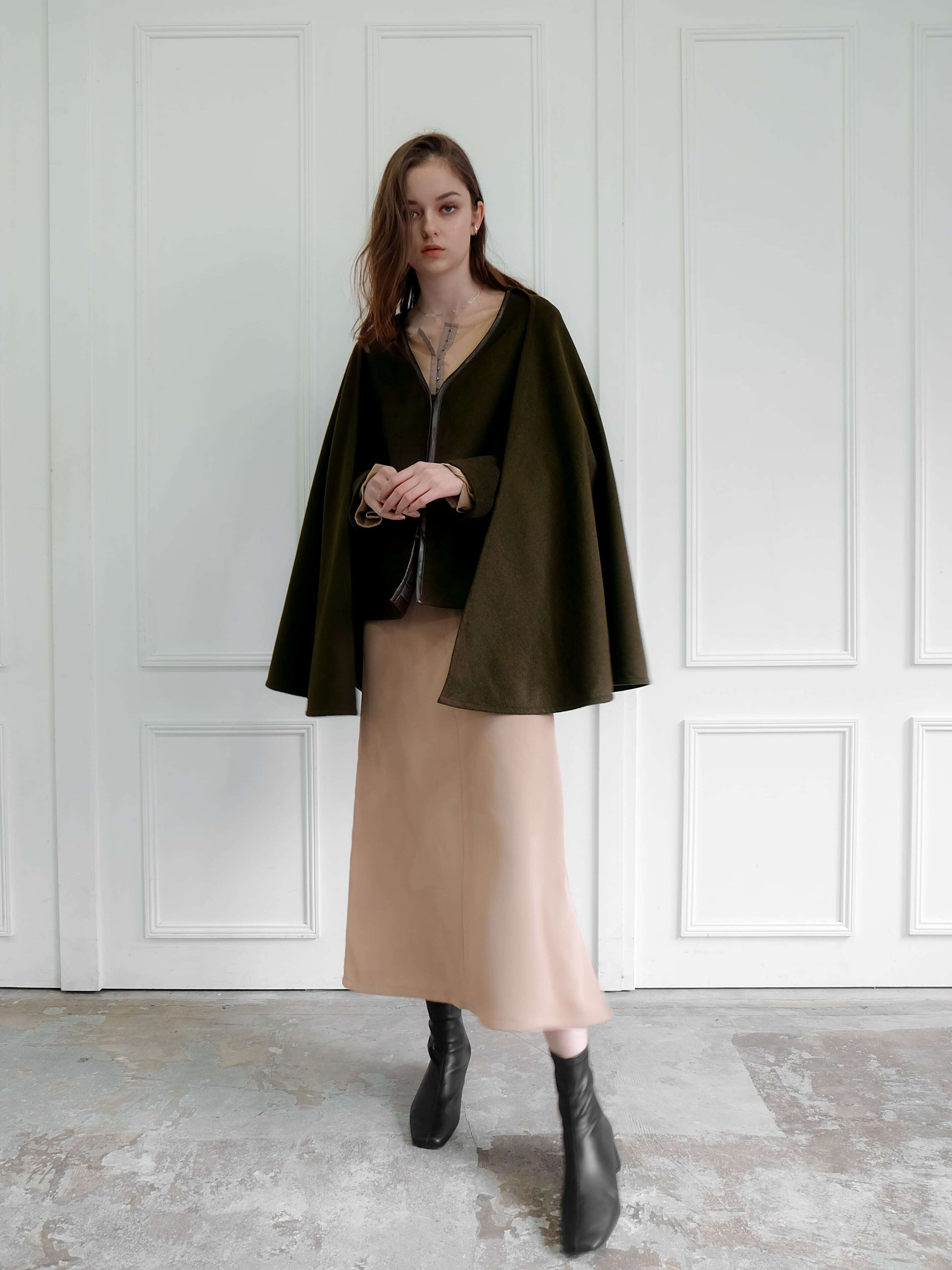 wool cape coat | Katrin TOKYO wool cape coat | Katrin TOKYO