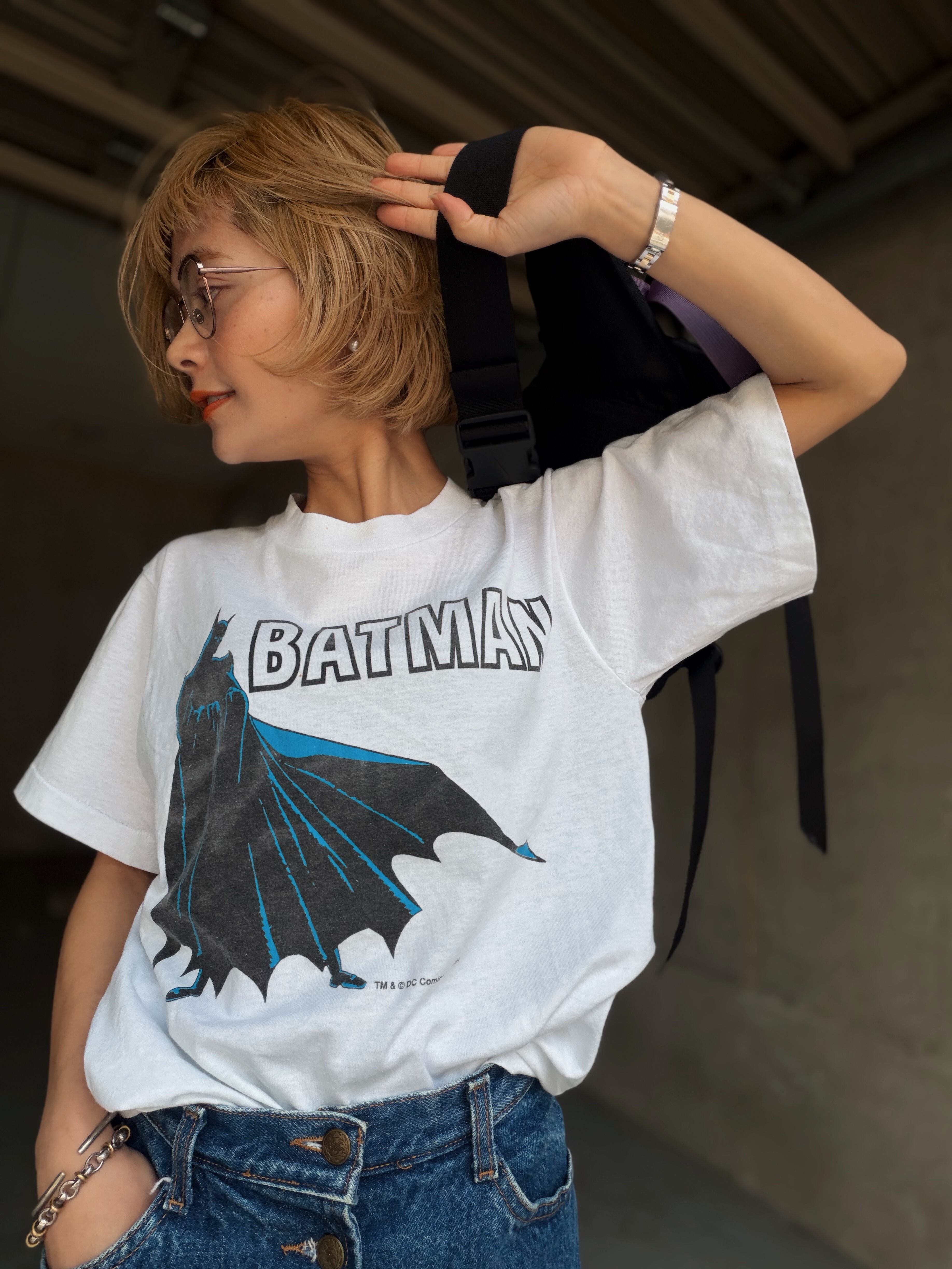 (CS2249)90‘s SCREEN STARS printed T-shirt “BATMAN“ made in USA
