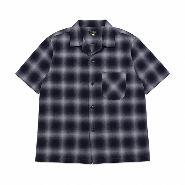COLIMBO(コリンボ)～Modest Open Collar Shirt "Indigo Ombre Check"～