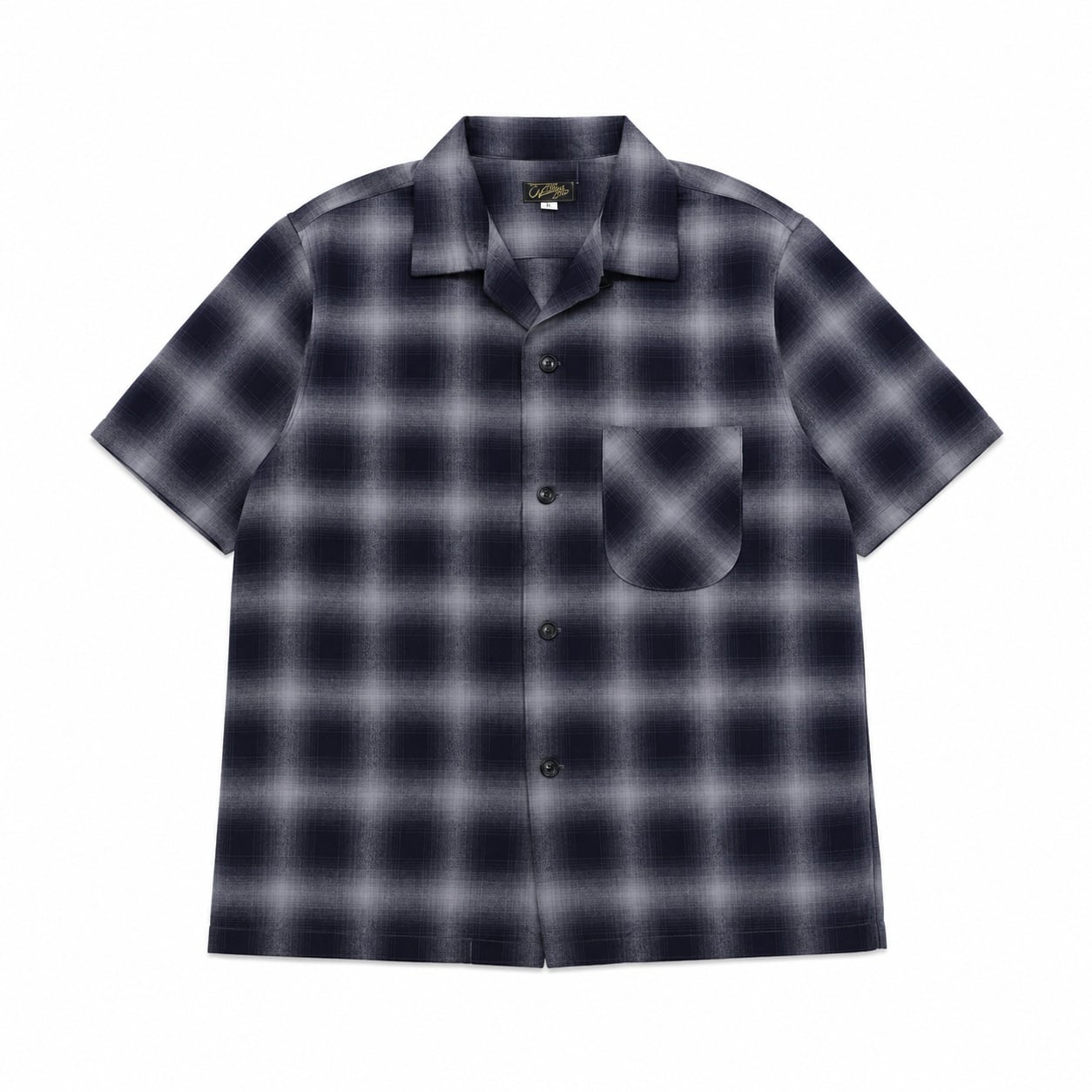 COLIMBO(コリンボ)~Modest Open Collar Shirt "Indigo Ombre Check"~