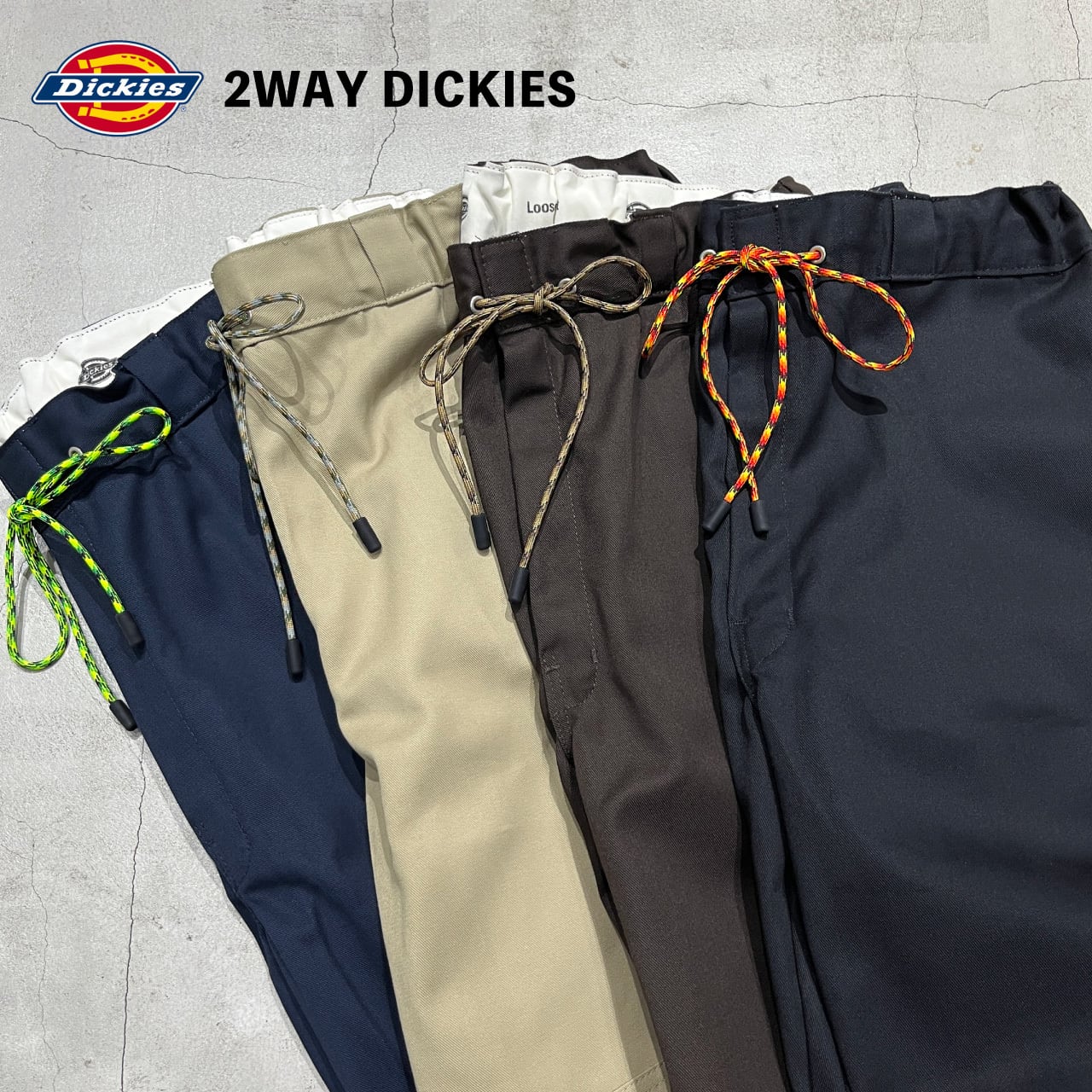 Custom 2way Double Knee Dickies | blank pizza studio