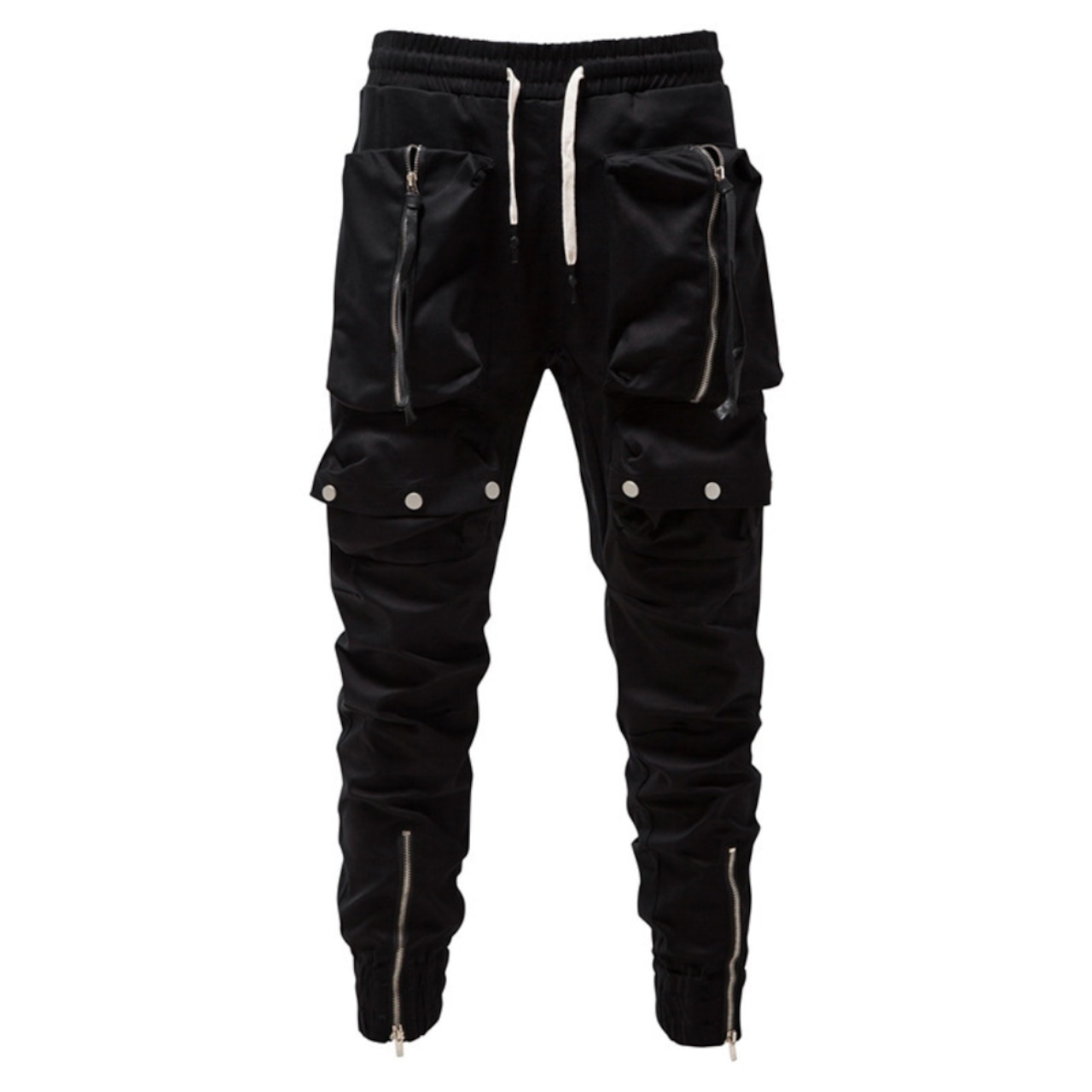 P389】Black Zip Cargo | LIORAFIRST P389】Black Zip Cargo | LIORAFIRST