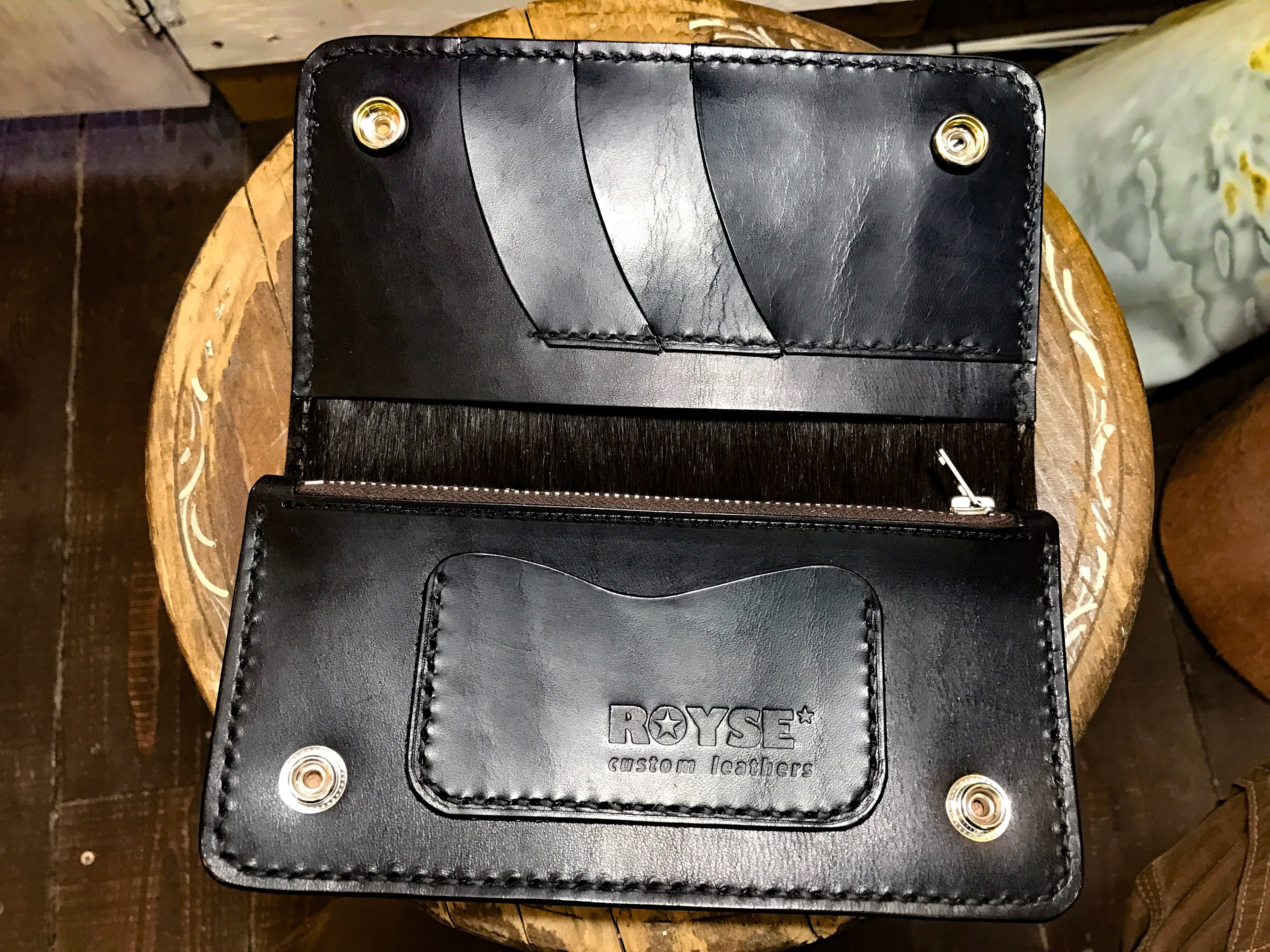 Fホールスタッズウォレット | ロイズカスタムレザーズ