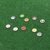 Tabata(タバタ) ゴルフマーカー マグネット グリーンマーカー かわいいデザイン グラウンドゴルフ 磁石 芝に目立つ色 ゴルフ用品 コンペ景品 プレゼント サッカー 台座別売り GV0883 M