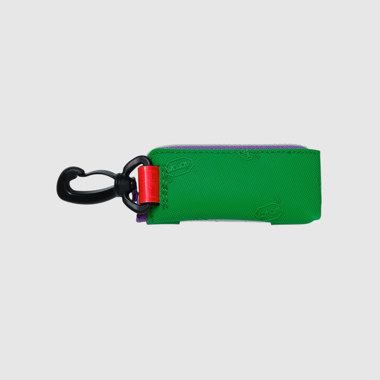 vibram light case (green×clear) with green glowing zip