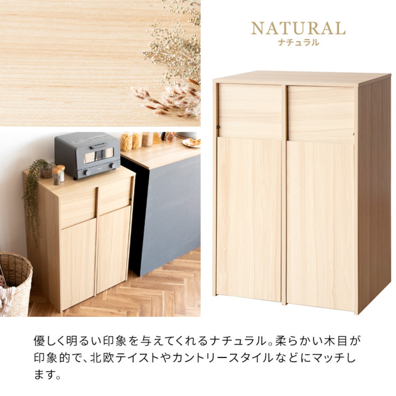 分別ゴミ箱 キャスター付き ごみ箱 45L ダストボックス