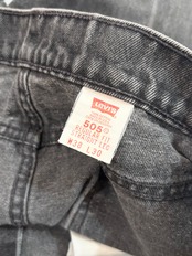90s Levi’s 505 BLACK DENIM PANTS MADE IN USA Size W38L30→W37.5L30