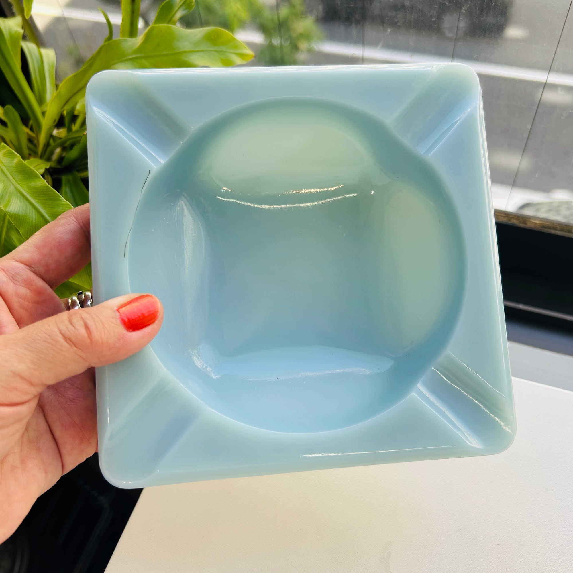 50s Fire King ターコイズブルー灰皿（L） | Milo Antiques & Vintage