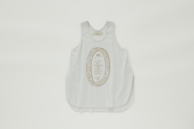 〈 eLfin Folk 24SS 〉 12 star signs Tank top / elf-241J03 / トップス / ash white /