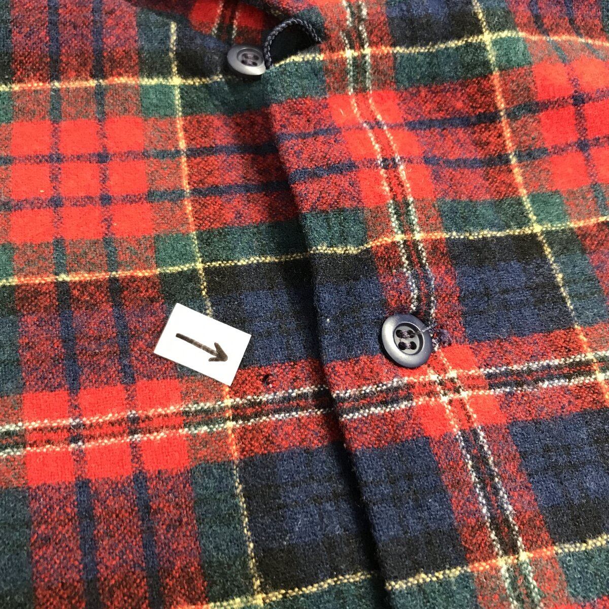 PENDLETON ペンドルトン 70年代 USA製 オープンカラー タータン