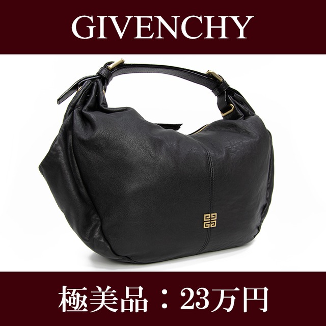 【限界価格・送料無料・極美品】GIVENCHY・ジバンシィ・ショルダーバッグ(人気・綺麗・高級・黒・ブラック・鞄・バック・ジバンシー・E100)