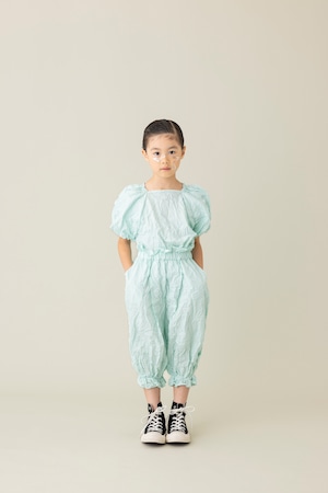 【24SS】folkmade（フォークメイド）wrinkled ballon blouse pepper mint (LL) ブラウス　バルーン