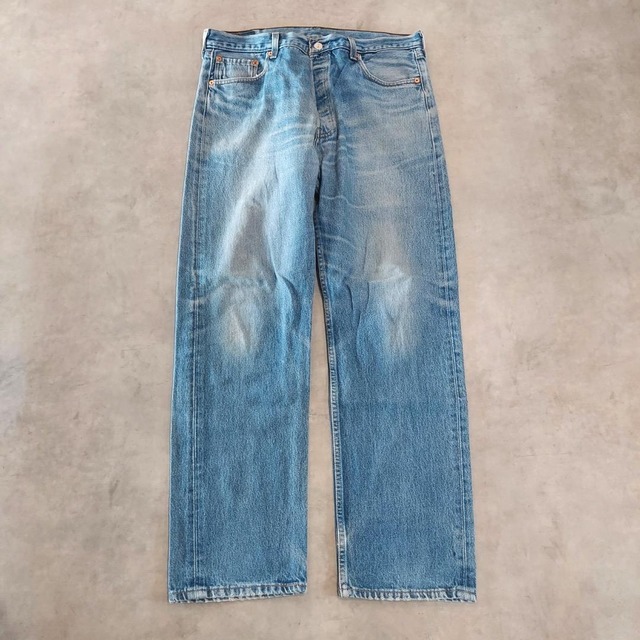 リーバイス501 W38 エルパソ ボトム 青 90s USA 古着 17426