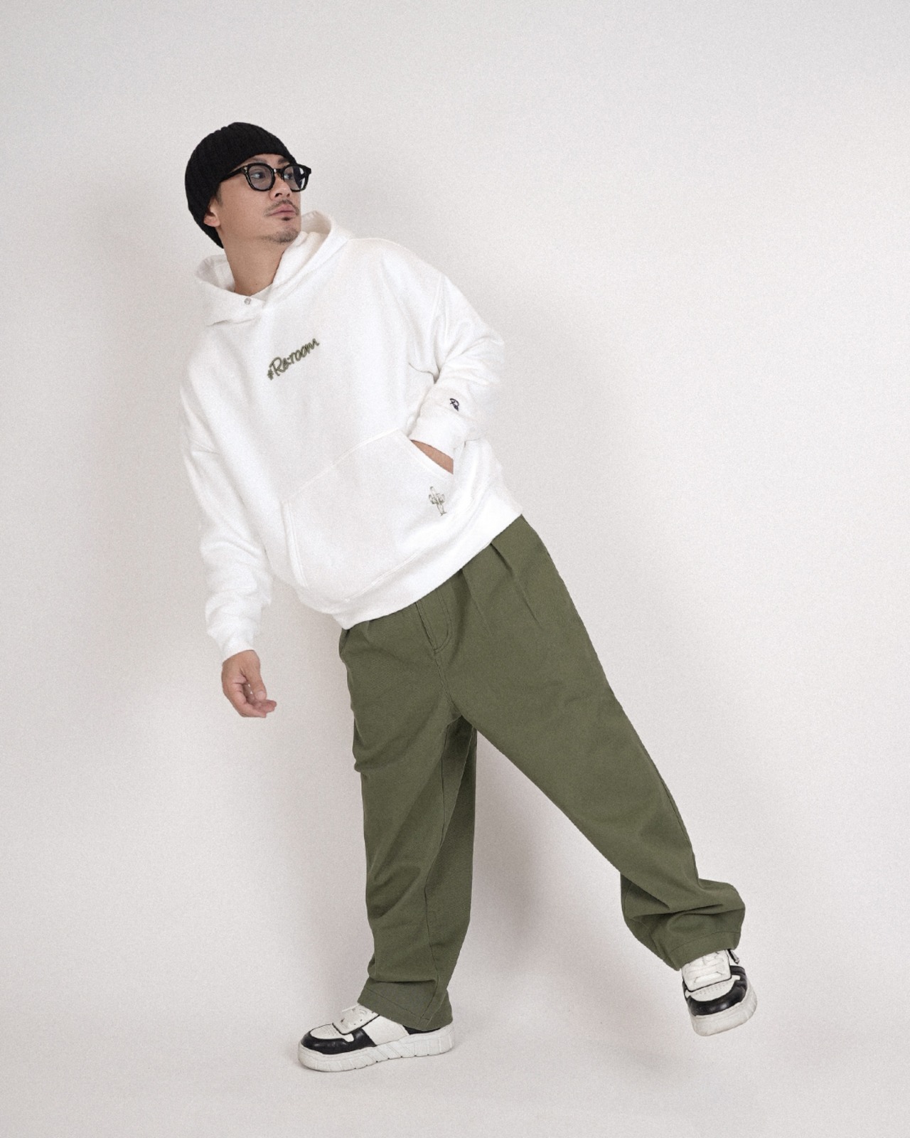 【#Re:room】3D LOGO PARKA［REC877］