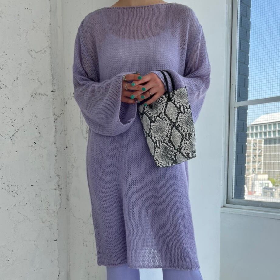 color knit dress _LN01121