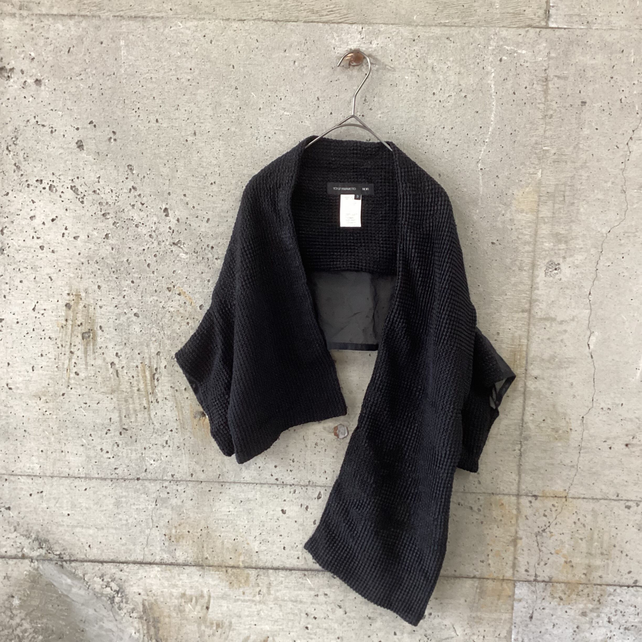 Black bolero with different material