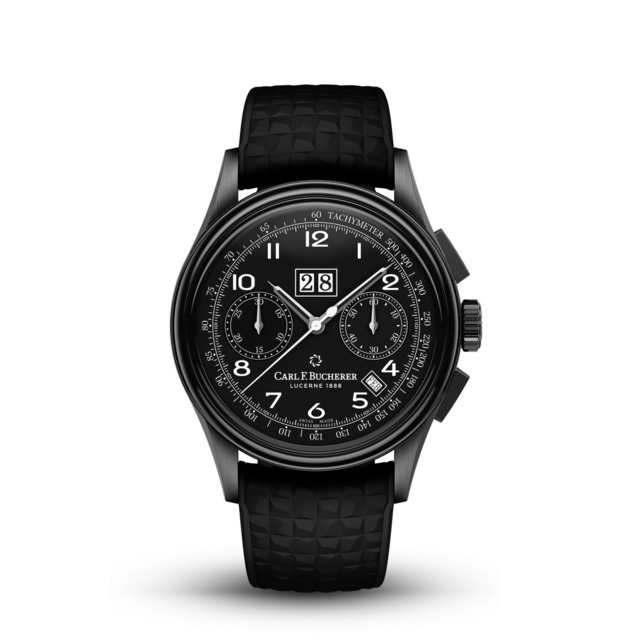 【CARL F. BUCHERER カール F. ブヘラ】Heritage BiCompax Annual Black ヘリテージ バイコンパックス アニュアル ブラック／国内正規品 腕時計